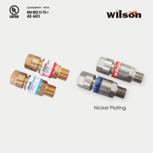 Wilson F621 Series Flashback Arrestors for Regulator. UL Listed. EN-ISO 5175-1